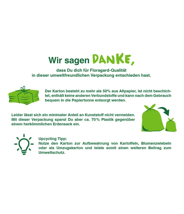 Floragard Aktiv Grünpflanzen- Und Palmenerde Box, 60 L 5 Floragard Aktiv Grünpflanzen- Und Palmenerde Box, 60 L – Bild 3