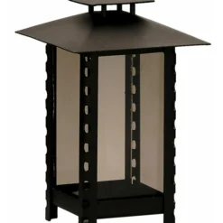 Moll Grablampe, Stahl/Glas, Schwarz, Ca. H20 Cm