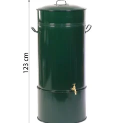 RENNER Metall-Regentonne Inkl. Gelochtem Deckel Und Sockel, 150 L, Dunkelgrün 14 RENNER Metall-Regentonne Inkl. Gelochtem Deckel Und Sockel, 150 L, Dunkelgrün -Angebote Biohort Store 6635874 WE BG 001 RegenwasserSammeltonnemitgelochtemDeckelundSockel150l