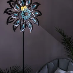 Dehner Solar Windrad Viento, Ca. B51/H176,8/T18,5 Cm -Angebote Biohort Store 6646921 WE MO 001 DehnerSolarleuchteSolarWindradViento