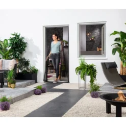 Hecht Magnet-Lamellenvorhang Deluxe, Ca. B100/H220 Cm -Angebote Biohort Store 6672646 WE MO 003 Lamellenvorhangschwarz