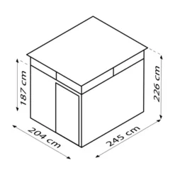 Pergart Metallgerätehaus Basel -Angebote Biohort Store 6679245 WE BG 001 EPHMetallgeraetehaus