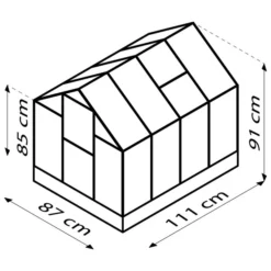 Vitavia Minigewächshaus Merlin, Ca. B80/H106,50/T111 Cm -Angebote Biohort Store 6679526 WE BG 001 EPHMiniGWH