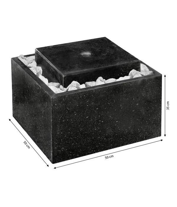 Dehner Granit-Gartenbrunnen Quadro, Ca. H35 Cm 4 Dehner Granit-Gartenbrunnen Quadro, Ca. H35 Cm – Bild 2