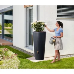 4Rain 2in1 Regenspeicher Vaso Decor, 220 L -Angebote Biohort Store 6697932 WE MO 002 RegenspeicherVasoGrau