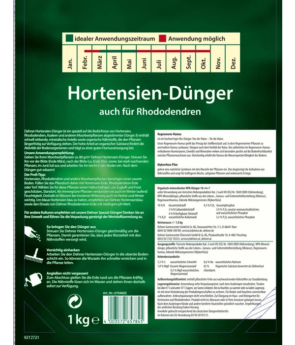 Dehner Hortensien-Dünger 4 Dehner Hortensien-Dünger – Bild 2