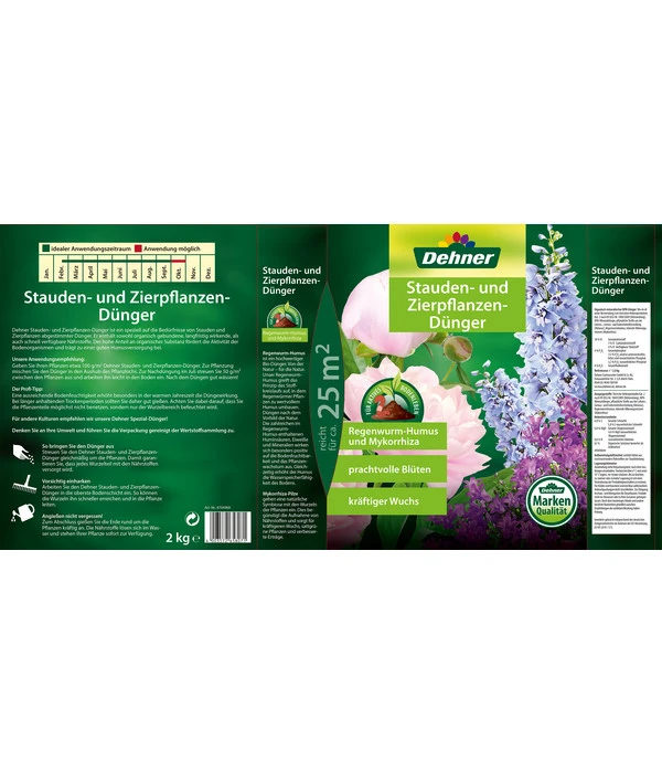 Dehner Stauden- Und Zierpflanzen-Dünger 4 Dehner Stauden- Und Zierpflanzen-Dünger – Bild 2