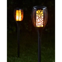 Dehner Solar-Flammenfackel Jumbo, Ca. Ø12/H75 Cm -Angebote Biohort Store 6707822 WE MO 001 SolarFlammenfackelJumbo