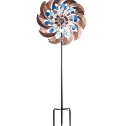 Dehner Metall-Windrad Modern, Ca. B60,5/H210/T22,5 Cm