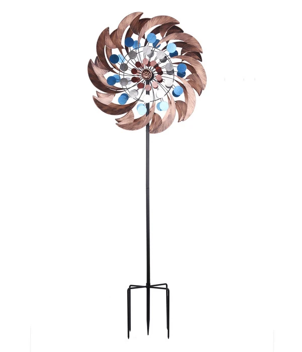 Dehner Metall-Windrad Modern, Ca. B60,5/H210/T22,5 Cm 3 Dehner Metall-Windrad Modern, Ca. B60,5/H210/T22,5 Cm