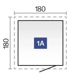Biohort Gerätehaus Neo A, Dunkelgrau/silber -Angebote Biohort Store 6715726 WE FS 002 SkizzeNeo1A