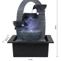 Dehner Polyresin-Zimmerbrunnen Skleda -Angebote Biohort Store 6720155 WE DE 001 ZimmerbrunnenSkleda