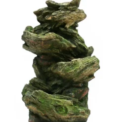 Ubbink Polyresin-Gartenbrunnen Mini-Wasserfall Vernier, Ca. B46/H78/T36 Cm