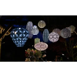 Lumiz Solar-Lampion Oval Ikat, Ca. Ø40/H27 Cm -Angebote Biohort Store 6814206 WE MO 001 Solarleuchte 3