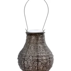 Lumiz Solar-Lampion Bulb Fan Taupe, Ca. Ø16/H20 Cm