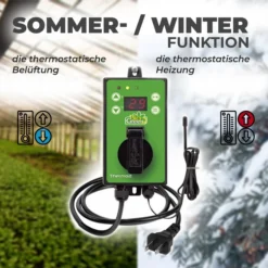 Bio Green Überwinterungszelt-Set Arctic, Inkl. Heizung & Frostwächter, Ca. B186/H175/T84 Cm -Angebote Biohort Store 6814636 WE DE 001 BioGreenThermostat