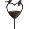 Dehner Gusseisen-Stab Vogelherz Mit Schale, Ca. H120 Cm