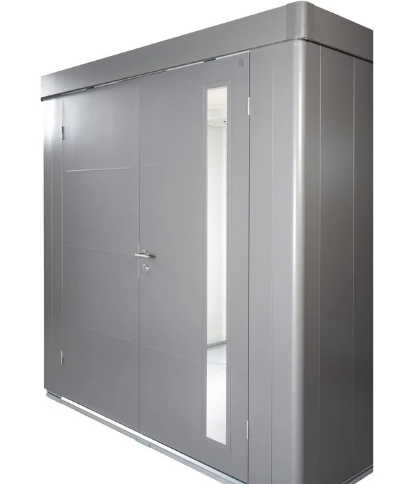 Biohort Gerätehaus Neo 3B, Silber/quarzgrau 7 Biohort Gerätehaus Neo 3B, Silber/quarzgrau – Bild 5