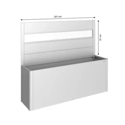 Biohort Sichtschutz Belvedere 200 Mit Acrylglas, Ca. B201/H91/T4 Cm -Angebote Biohort Store 6891048 WE BG 001 BiohortSichtschutzNeu
