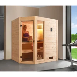 Weka Ecksauna Valida Mit Glastür Und Fenster Inkl. Ofen, Ca. B189/H203,5/T139 Cm 14 Weka Ecksauna Valida Mit Glastür Und Fenster Inkl. Ofen, Ca. B189/H203,5/T139 Cm -Angebote Biohort Store 6914766 WE MO 001 WekaSaunaValidaEck1
