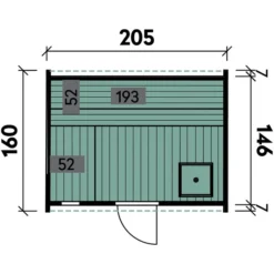 Wolff Finnhaus Saunafass Mini 160 Bausatz, Ca. B205/H215/T160 Cm -Angebote Biohort Store 6927891 WE DE 001 SaunafassMini160BausatzDSschwarz