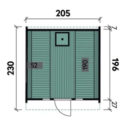 Wolff Finnhaus Saunafass Basic 230 Montiert, Ca. B205/H210/T230 Cm -Angebote Biohort Store 6927933 WE DE 006 SaunafassBasic230montiertDSschwarz
