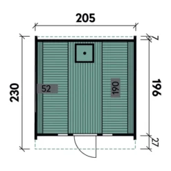 Wolff Finnhaus Saunafass Basic 230 Montiert, Ca. B205/H210/T230 Cm -Angebote Biohort Store 6927933 WE DE 009 SaunafassBasic230montiertDSschwarz