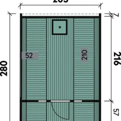Wolff Finnhaus Saunafass Basic 280 Bausatz, Ca. B205/H210/T280 Cm -Angebote Biohort Store 6927966 WE DE 001 FinnhausSaunafassBasic280