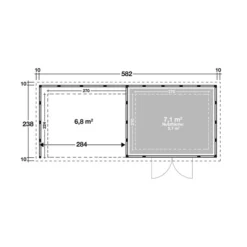 Wolff Finnhaus Metallgerätehaus Eleganto 3024, Inkl. Lounge Links, Ca. B602/H227/T258 Cm 7 Wolff Finnhaus Metallgerätehaus Eleganto 3024, Inkl. Lounge Links, Ca. B602/H227/T258 Cm -Angebote Biohort Store 6929442 WE DE 001 FinnhausEleganto