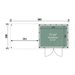 Wolff Finnhaus Metallgerätehaus Eleganto 3024, Inkl. Seitendach Links, Ca. B602/H227/T259 Cm -Angebote Biohort Store 6929491 WE DE 001 FinnhausEleganto