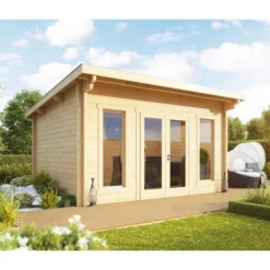 Wolff Finnhaus Gartenhaus Trondheim 44-D -Angebote Biohort Store 6930119 WE MO 001 FinnhausBBHTrondheim44D