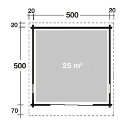Wolff Finnhaus Gartenhaus Trondheim 70-F XL, Inkl. Schiebetür Rechts, Ca. B540/H256/T590 Cm -Angebote Biohort Store 6931315 WE DE 001 FinnhausBBHTrondheim70F