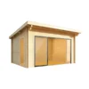 Wolff Finnhaus Gartenhaus Trondheim 70-G XL, Inkl. Schiebetür Links, Ca. B570/H256/T620 Cm