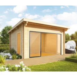 Wolff Finnhaus Gartenhaus Trondheim 70-G XL, Inkl. Schiebetür Links, Ca. B570/H256/T620 Cm -Angebote Biohort Store 6931349 WE MO 001 FinnhausBBTrondheim70G