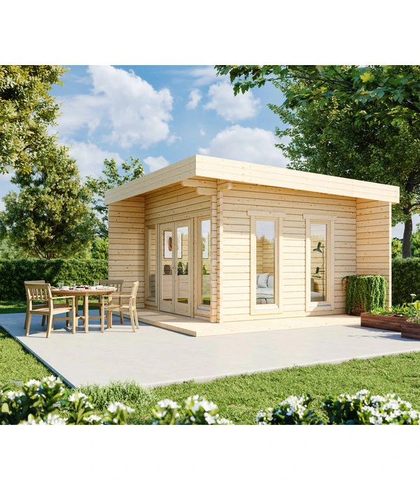 Wolff Finnhaus Gartenhaus Aalborg 70-C XL, Ca. B500/H280/T500 Cm 4 Wolff Finnhaus Gartenhaus Aalborg 70-C XL, Ca. B500/H280/T500 Cm – Bild 2