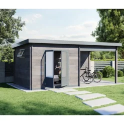 Wolff Finnhaus Gartenhaus WPC-Trend D+, Inkl. Lounge, Ca. B600/H251/T332 Cm -Angebote Biohort Store 6931729 WE MO 001 FinnhausWPCTrendmitLounge