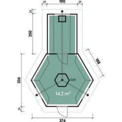 Wolff Finnhaus Gartenhaus Grillkota 9 De Luxe B, Inkl. Saunaanbau, Ca. B426/H364/T624 Cm -Angebote Biohort Store 6932073 WE DE 001 FinnhausGK9DeLuxe