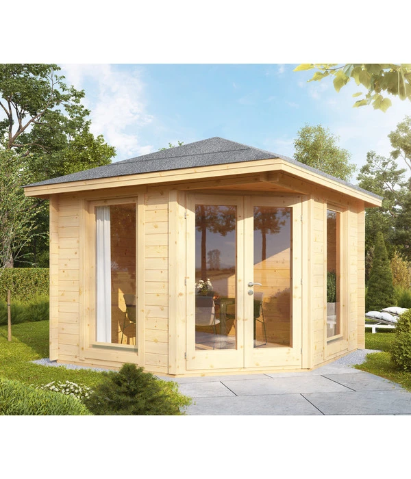 Wolff Finnhaus Gartenhaus Katrin 44-A, Ca. B352/H289/T352 Cm 4 Wolff Finnhaus Gartenhaus Katrin 44-A, Ca. B352/H289/T352 Cm – Bild 2