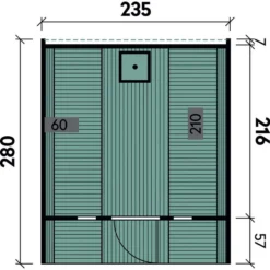 Wolff Finnhaus Saunafass 280 De Luxe Montiert, Thermoholz, Ca. B235/H242/T280 Cm -Angebote Biohort Store 6934038 WE DE 001 FinnhausSaunafass280
