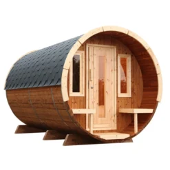 Wolff Finnhaus Saunafass 280 De Luxe Montiert, Thermoholz, Ca. B235/H242/T280 Cm