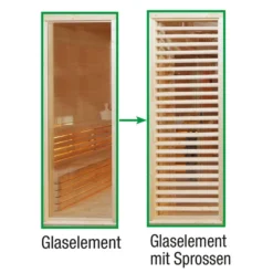 Wolff FinnhausTauschelement Paradiso Glas Zu Sprossen