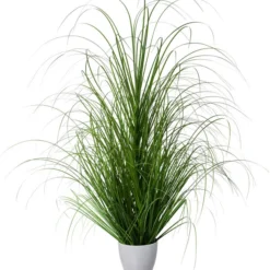 Gasper Kunstpflanze Grasbusch Inkl. Übertopf