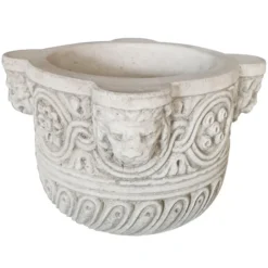 Fantasieco Stein-Pflanzschale Löwe, Ca. Ø28/H19 Cm