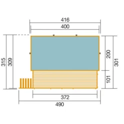 Weka Massivholzpool 595 Gr. 1, Ca. B490/H201/T315 Cm, Folie Sand/Mosaic -Angebote Biohort Store 6950570 WE DE 001 WekaPoolGrudndrissNeu