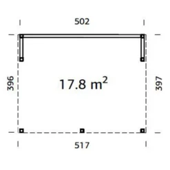 Palmako Pavillon Nova, Ca. B517/H288/T397 Cm -Angebote Biohort Store 6977516 WE BG 001 PavillonNovaNatur
