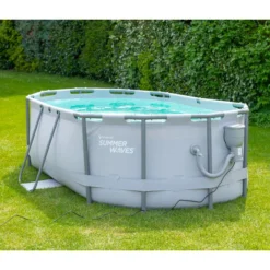 Summer Waves Frame Pool-Set, Oval, Anthrazit 18 Summer Waves Frame Pool-Set, Oval, Anthrazit -Angebote Biohort Store 6990832 WE MO 002 SummerWavesFramePool300x200x84cm