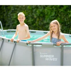 Summer Waves Frame Pool-Set, Oval, Anthrazit 20 Summer Waves Frame Pool-Set, Oval, Anthrazit -Angebote Biohort Store 6990832 WE MO 004 SummerWavesFramePool300x200x84cm