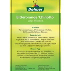 Bitterorange 'Chinotto' -Angebote Biohort Store 7119803 BitterorangeChinottoEtikett2