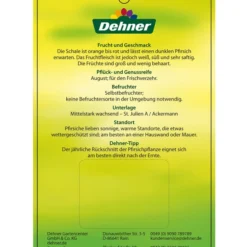 Dehner Pfirsich 'Benedicte' 11 Dehner Pfirsich 'Benedicte' -Angebote Biohort Store 7611155 WeissfleischigerPfirsichBenedicte Etikett 2