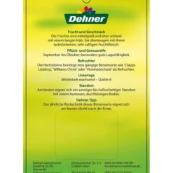 Herbstbirne 'Conference' -Angebote Biohort Store 7625908 HerbstbirneConference Etikett 2